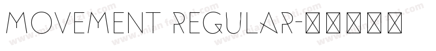movement regular字体转换